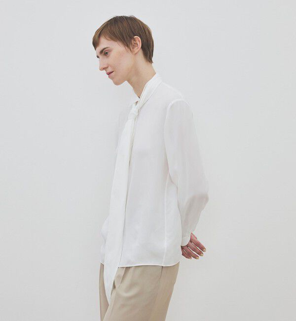 DES PRES「ハイツイストレーヨン ボウタイドレスブラウス」|シャツ・ブラウス|