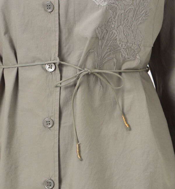 SOULEIADO「エンブロイダリー オープンカラーシャツ」|シャツ・ブラウス|