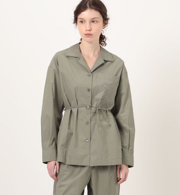 SOULEIADO「エンブロイダリー オープンカラーシャツ」|シャツ・ブラウス|