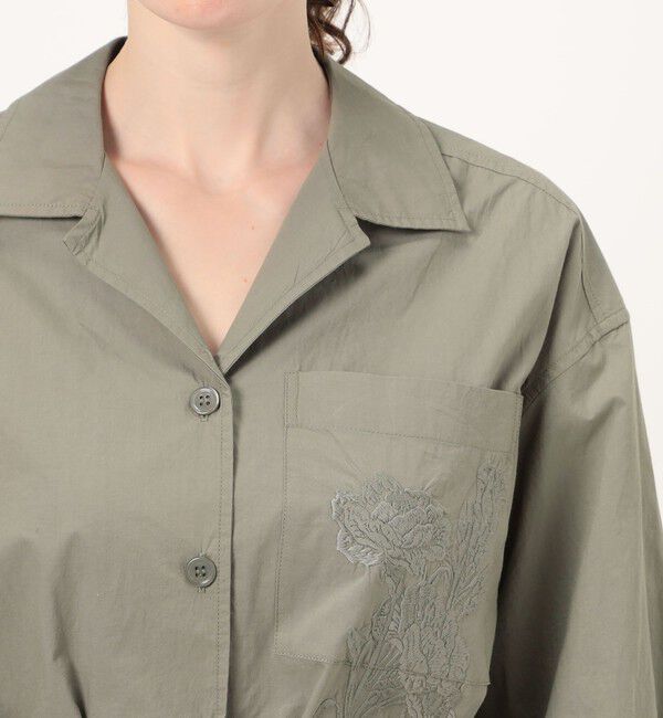 SOULEIADO「エンブロイダリー オープンカラーシャツ」|シャツ・ブラウス|