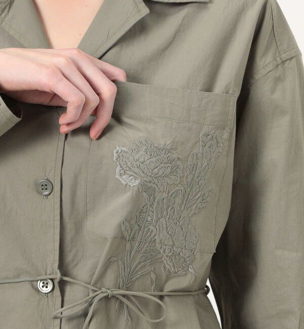 SOULEIADO「エンブロイダリー オープンカラーシャツ」|シャツ・ブラウス|