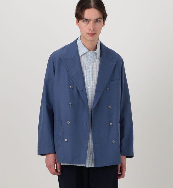 TOMORROWLAND MENS「コットンシルクグログラン ダブルブレステッド8Bジャケット」|テーラードジャケット|