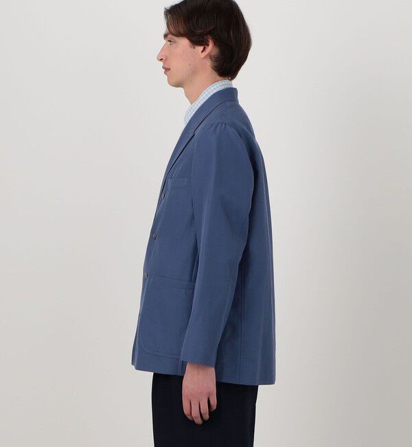 TOMORROWLAND MENS「コットンシルクグログラン ダブルブレステッド8Bジャケット」|テーラードジャケット|