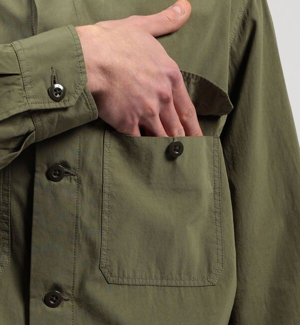 TOMORROWLAND MENS「スビンコットン ダブルポケット シャツブルゾン」|シャツ・ブラウス|