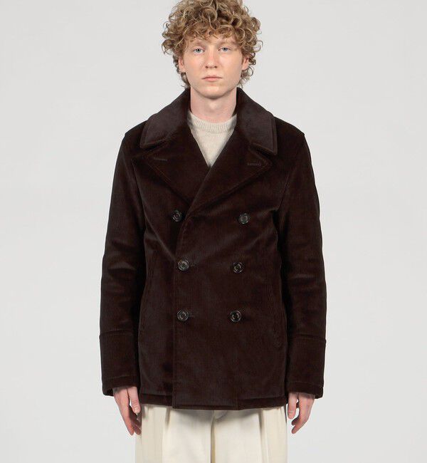TOMORROWLAND BUYING WEAR「Sealup コットンコーデュロイ Pコート」|ピーコート|