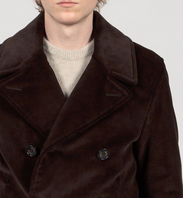 TOMORROWLAND BUYING WEAR「Sealup コットンコーデュロイ Pコート」|ピーコート|