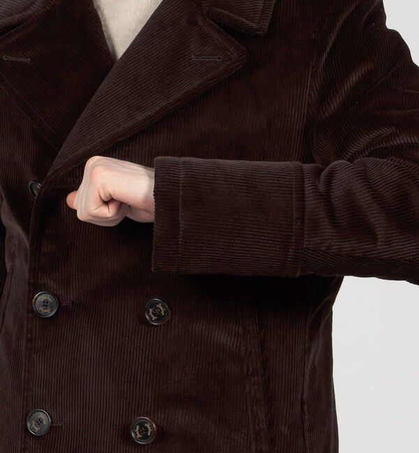 TOMORROWLAND BUYING WEAR「Sealup コットンコーデュロイ Pコート」|ピーコート|