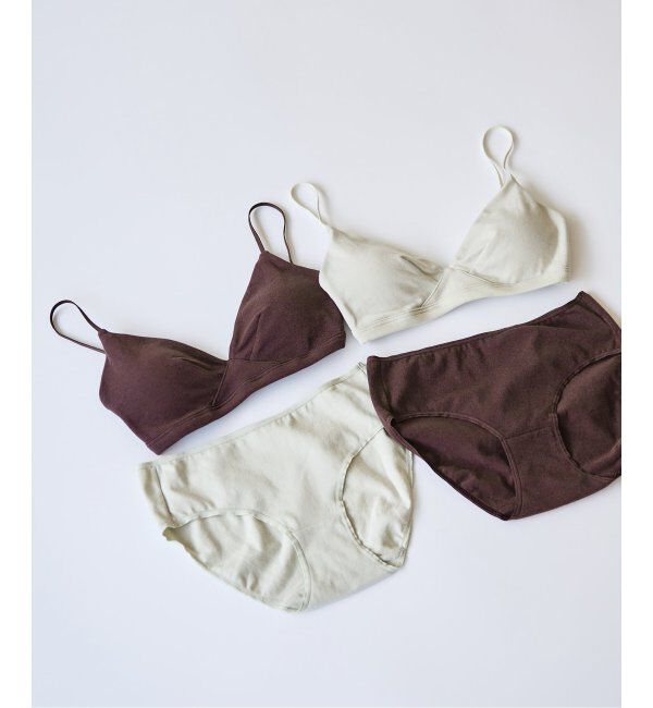 EMILYWEEK「【RESET】オーガニックコットン混 ブラ（ブラウン、ミント）」|インナー|