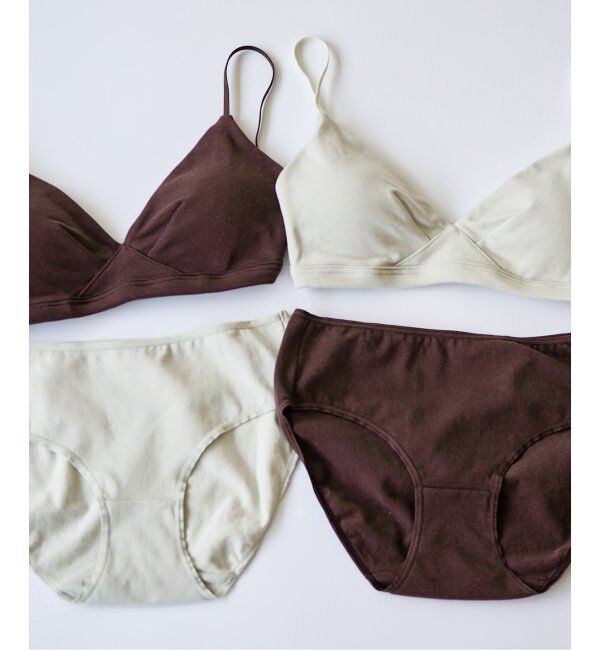 EMILYWEEK「【RESET】オーガニックコットン混 ブラ（ブラウン、ミント）」|インナー|