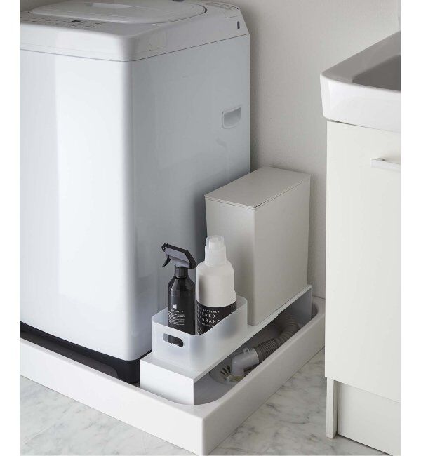 journal standard Furniture「《WEB限定》【tower/タワー】伸縮洗濯機排水口上ラック」|トイレタリー・ランドリーグッズ|