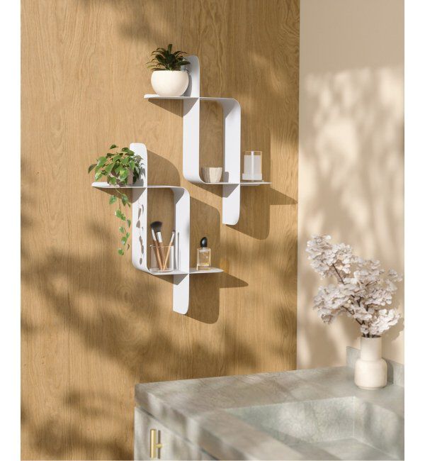 journal standard Furniture「《WEB限定》【umbra/アンブラ】MONTAGE METAL 2pcs　シェルフ」|その他|ホワイト