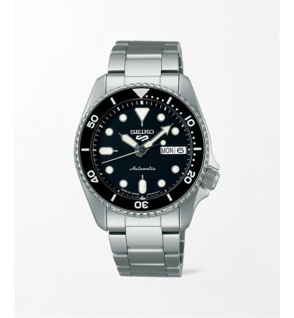 HIROB「Web限定 SEIKO 5 SPORTS SBSA225 Black dial Mid size」|腕時計|シルバー