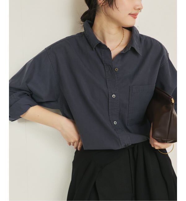 Plage「vintage like wash シャツ」|シャツ・ブラウス|ネイビー