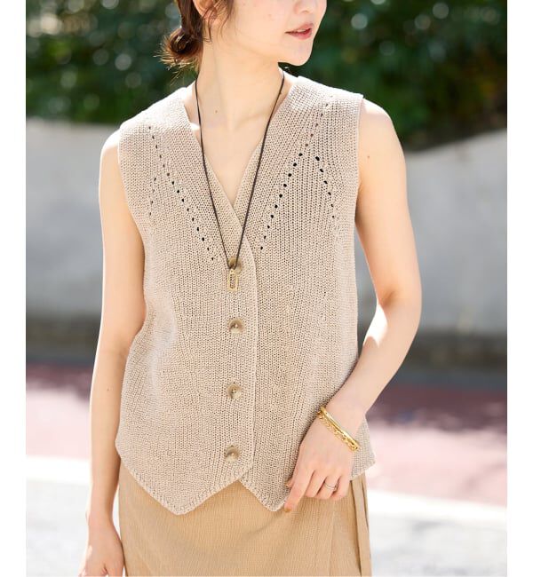 SLOBE IENA「《追加》ニットジレ」|ニット・セーター|