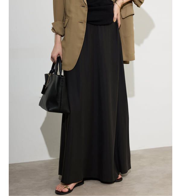 SLOBE IENA「《3サイズ展開/追加3》フィブリルマーメイドフレアスカート」|スカート|