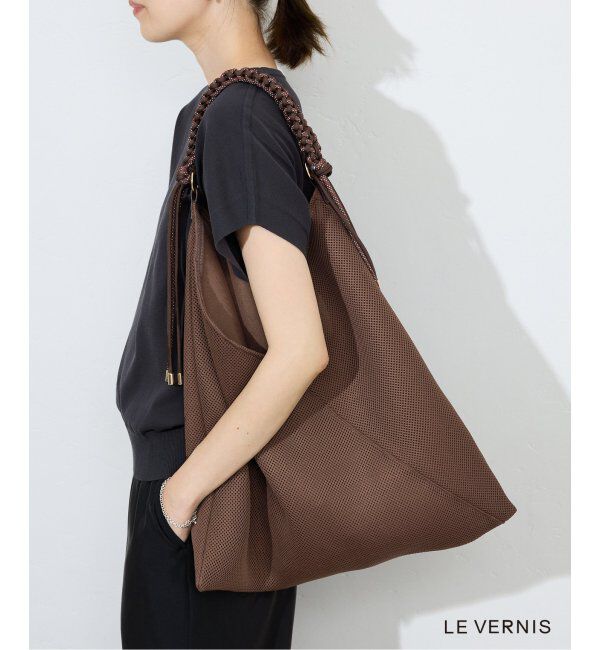 SLOBE IENA「《WEB限定/追加》LE VERNIS パラコードハンドルメッシュバック 235-211505」|ショルダー・メッセンジャー|
