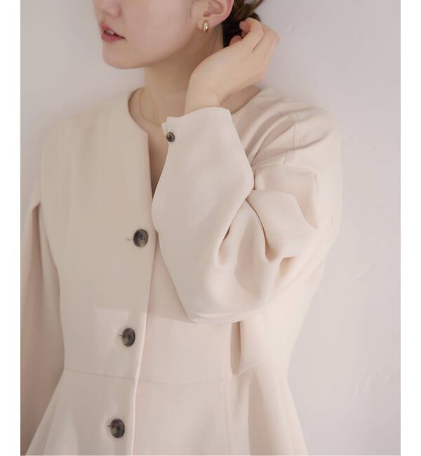 IENA「&NAVY ジョーゼットペプラムブラウス」|シャツ・ブラウス|