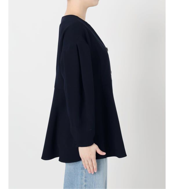 IENA「&NAVY ジョーゼットペプラムブラウス」|シャツ・ブラウス|