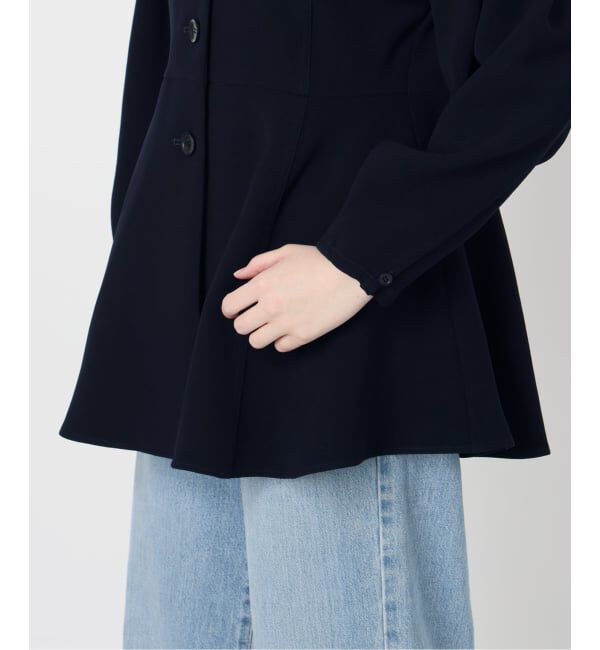 IENA「&NAVY ジョーゼットペプラムブラウス」|シャツ・ブラウス|