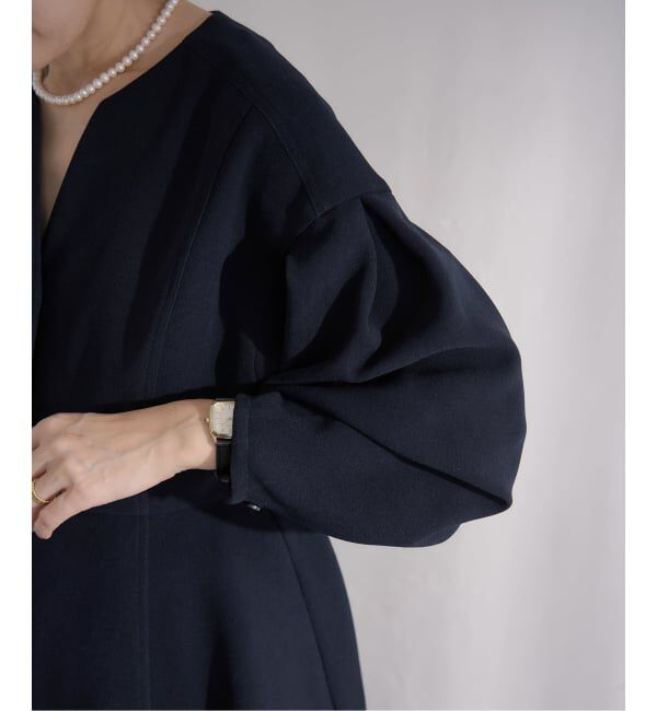 IENA「&NAVY ジョーゼットペプラムブラウス」|シャツ・ブラウス|