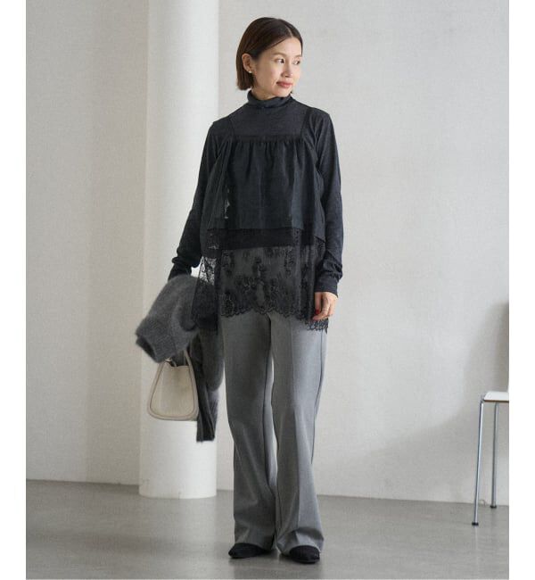 IENA「《追加2》Heriter/エリテ リバーレースキャミソール」|シャツ・ブラウス|