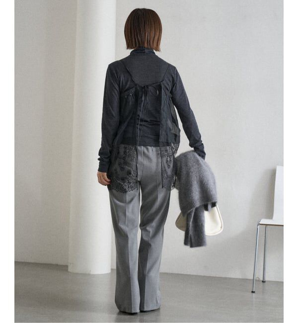 IENA「《追加2》Heriter/エリテ リバーレースキャミソール」|シャツ・ブラウス|