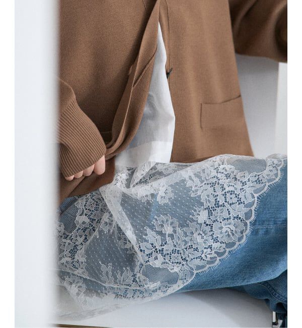 IENA「《追加2》Heriter/エリテ リバーレースキャミソール」|シャツ・ブラウス|