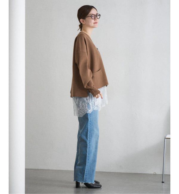 IENA「《追加2》Heriter/エリテ リバーレースキャミソール」|シャツ・ブラウス|