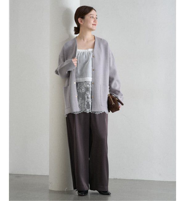 IENA「《追加2》Heriter/エリテ リバーレースキャミソール」|シャツ・ブラウス|