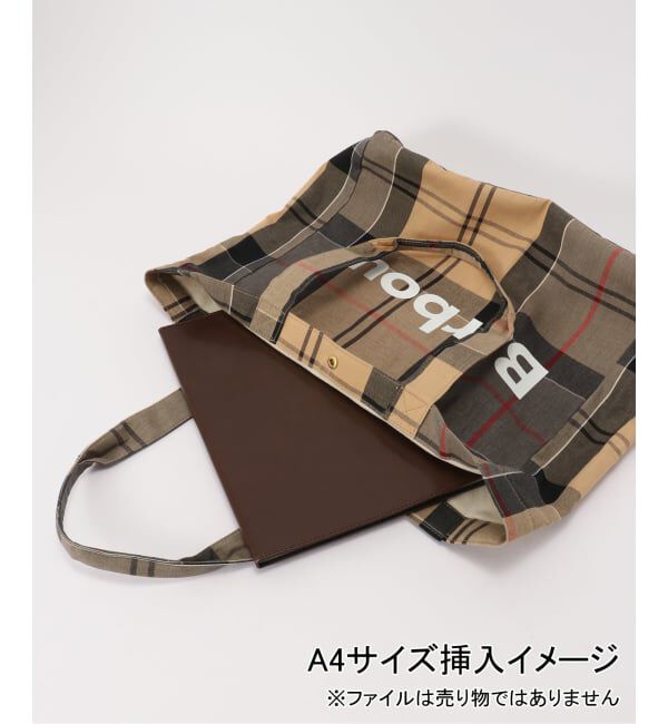 SLOBE IENA「Barbour/バブアー TELFIELD TARTAN TOTE BAG UBA0751TN51/31」|トートバッグ|