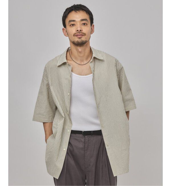 EDIFICE「ETS.MATERIAUX(マテリオ) フレンチワーク ショートスリーブシャツ」|シャツ・ブラウス|