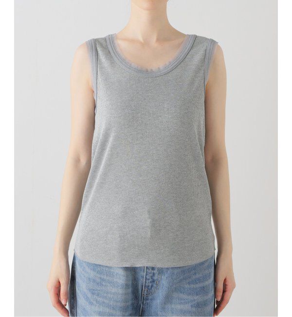 JOURNAL STANDARD relume「ラメチュールタンクトップ」|タンクトップ|グレー