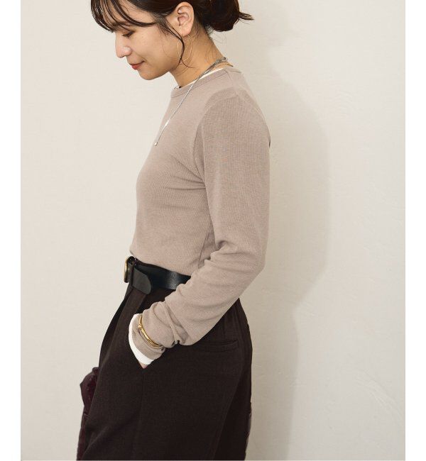 JOURNAL STANDARD「レーヨンベアテレコ クルーネックプルオーバー」|Tシャツ・カットソー|