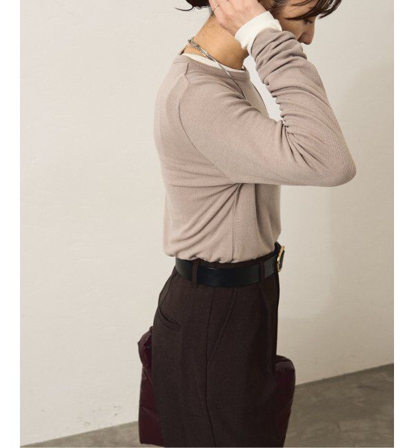 JOURNAL STANDARD「レーヨンベアテレコ クルーネックプルオーバー」|Tシャツ・カットソー|