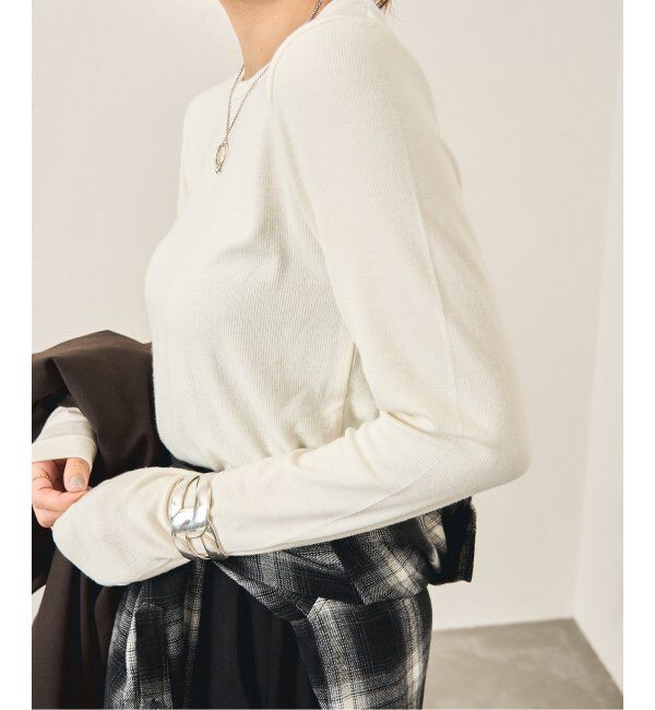 JOURNAL STANDARD「レーヨンベアテレコ クルーネックプルオーバー」|Tシャツ・カットソー|