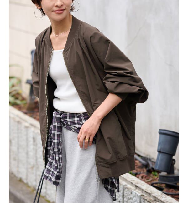 JOURNAL STANDARD relume「ウォッシャブルナイロンダブルジップMA-1」|ブルゾン・スタジャン|