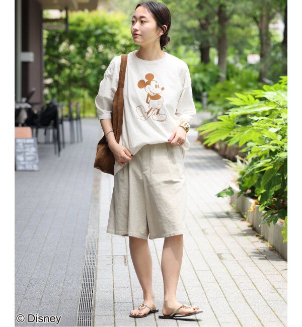 JOURNAL STANDARD relume「【GOOD ROCK SPEED】＜MICKEY MOUSE＞フロッキープリントTシャツ」|Tシャツ・カットソー|
