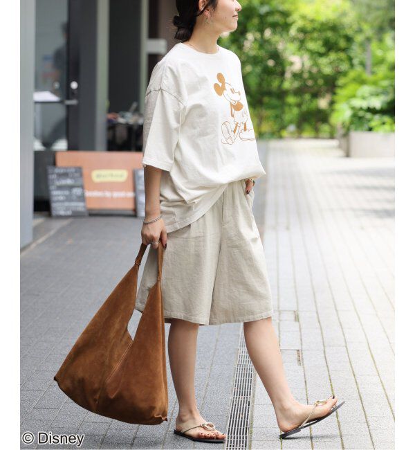 JOURNAL STANDARD relume「【GOOD ROCK SPEED】＜MICKEY MOUSE＞フロッキープリントTシャツ」|Tシャツ・カットソー|