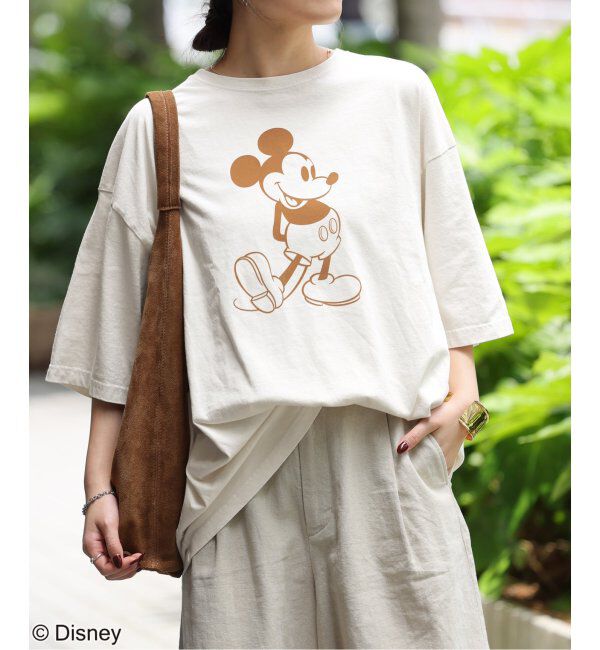 JOURNAL STANDARD relume「【GOOD ROCK SPEED】＜MICKEY MOUSE＞フロッキープリントTシャツ」|Tシャツ・カットソー|