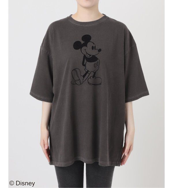 JOURNAL STANDARD relume「【GOOD ROCK SPEED】＜MICKEY MOUSE＞フロッキープリントTシャツ」|Tシャツ・カットソー|