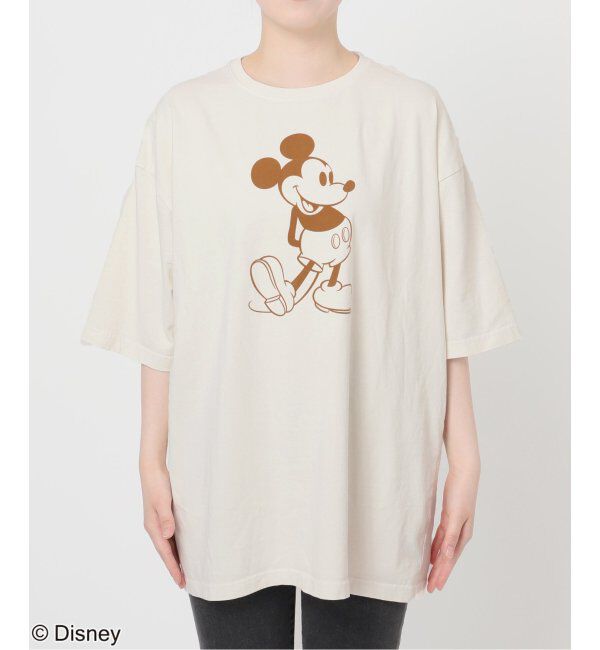 JOURNAL STANDARD relume「【GOOD ROCK SPEED】＜MICKEY MOUSE＞フロッキープリントTシャツ」|Tシャツ・カットソー|