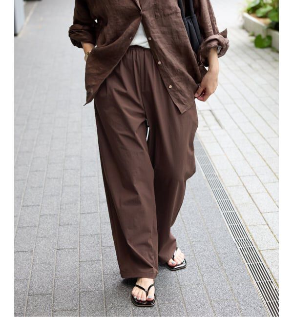 JOURNAL STANDARD「《追加6》【撥水/接触冷感/洗える/UVカット】リネンナイロンストレッチワイドパンツ」|その他|