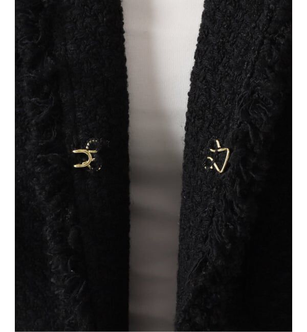 journal standard L'essage「《追加2》GIOLICAツイードBIGジャケット」|ノーカラージャケット|