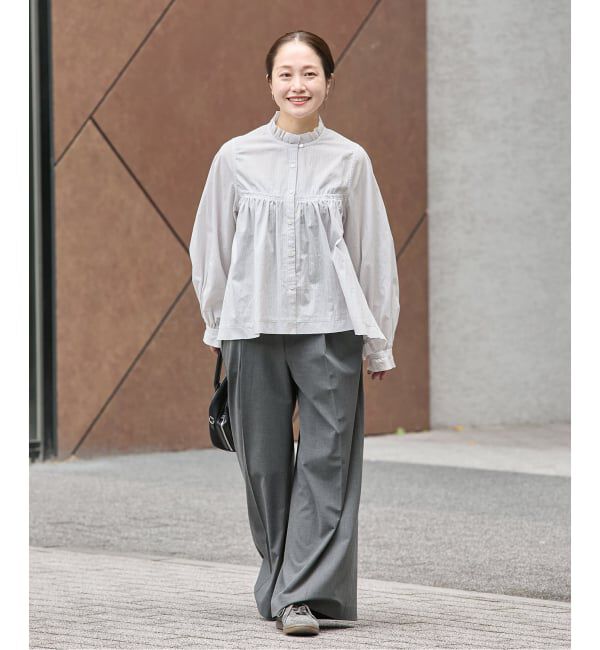 JOURNAL STANDARD「コードストライプ Aライン ブラウス」|シャツ・ブラウス|