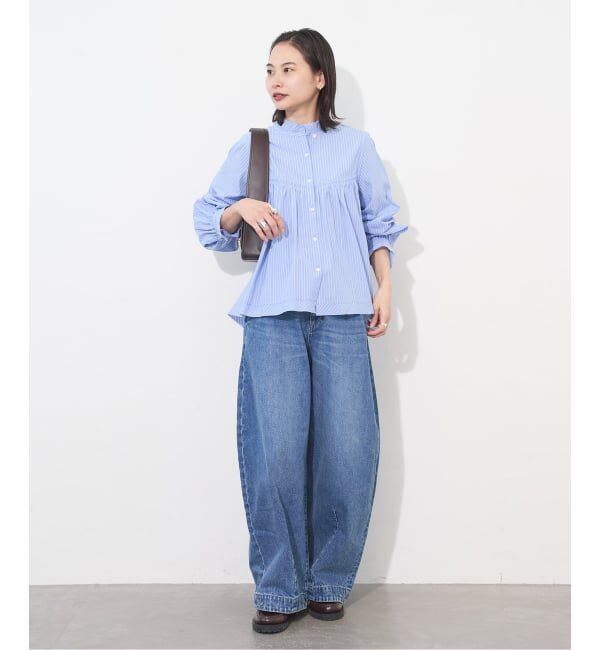 JOURNAL STANDARD「コードストライプ Aライン ブラウス」|シャツ・ブラウス|