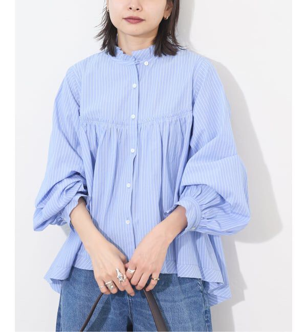 JOURNAL STANDARD「コードストライプ Aライン ブラウス」|シャツ・ブラウス|