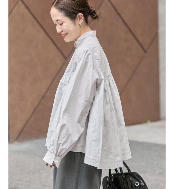 JOURNAL STANDARD「コードストライプ Aライン ブラウス」|シャツ・ブラウス|