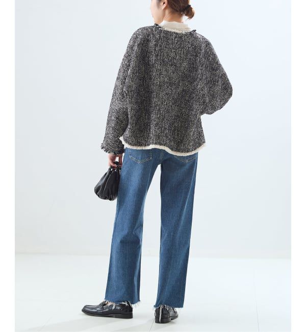 journal standard L'essage「《追加4》【SP】GIOLICATWEED ドルマンジャケット」|ノーカラージャケット|