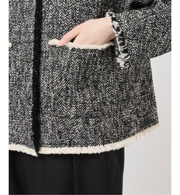 journal standard L'essage「《追加4》【SP】GIOLICATWEED ドルマンジャケット」|ノーカラージャケット|