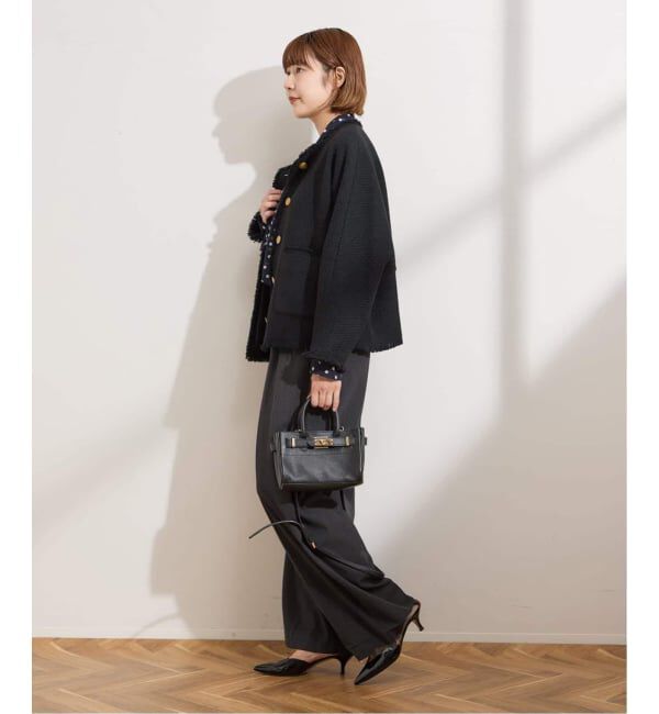 journal standard L'essage「《追加5》【金子綾さん着用】GIOLICATWEED ドルマンジャケット」|ノーカラージャケット|